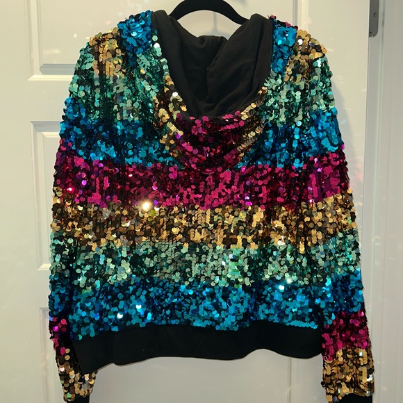 Victoria’s Secret Pink Limited Edition Rainbow Fashion Show Hoodie - Picture 4 of 6